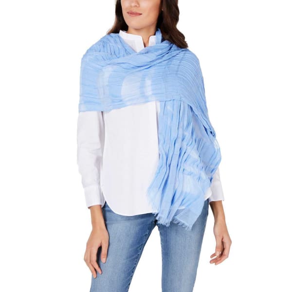 Inc International Concepts Sheer Stripes Wrap Light Blue - Scarf