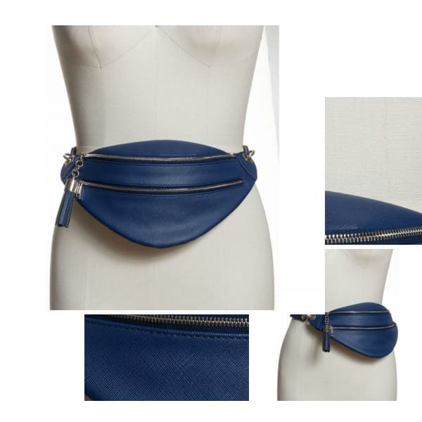 INC International Concepts Womens Saffiano Faux Leather Belt Bag - Fanny Bag
