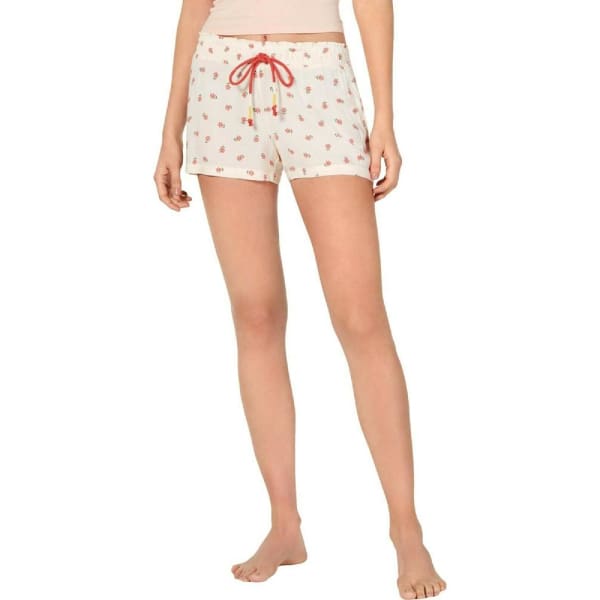 Jenni Women’s Lightweight Printed Pajama Shorts EMB Flower - Sleepwear