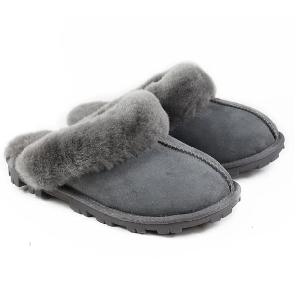 Kirkland Women’s Signature Shearling SLIPPER Grey - us8 eur39 - Woman Shoes