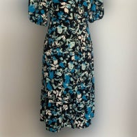 Ophelia Roe Women's Multicolor Floral Button Front Midi Dress