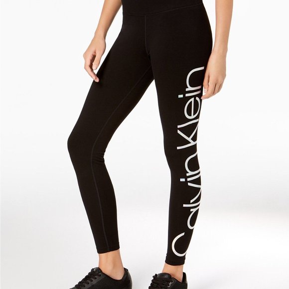 Calvin Klein Performance Women's High Waist Solid Logo Legging