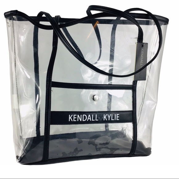 KENDALL AND KYLIE Transparent Clear Handbag With Coin Wallet