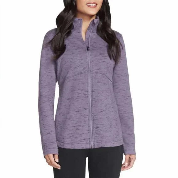 Skechers GOKNIT Full Zip WOMEN Jacket gray-purple