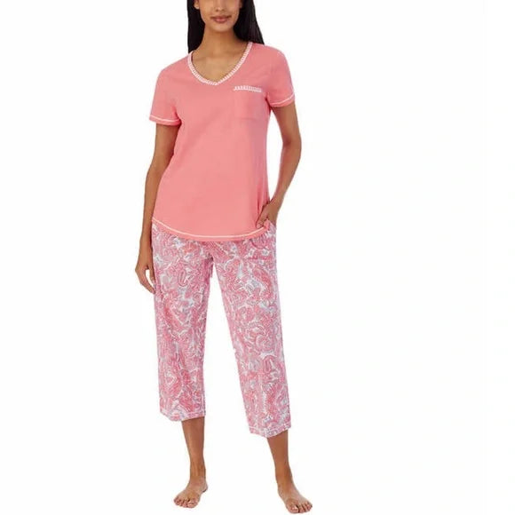 Carole Hochman Ladies Women3piece Pajama Set, Pink
