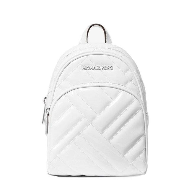 Michael Kors Crossbody XS Abbey Mini Optic White Leather Backpack