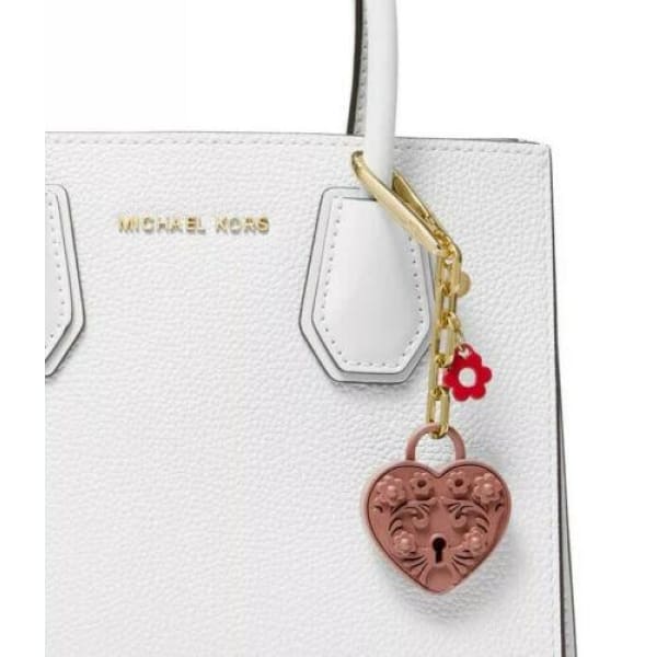 New michael kors Metal Heart Lock Charm keyring look zinc keychain gold rose - keychain