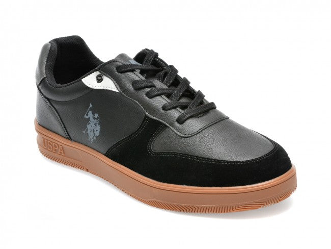 US POLO ASSN black,  leather. Sport shoes