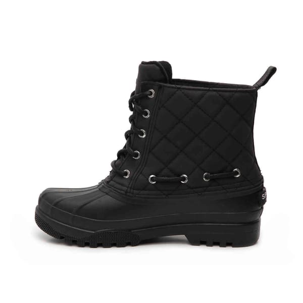 Paul Sperry Women’s Gosling Quilted Waterproof Duck Boot Black - Woman Shoes