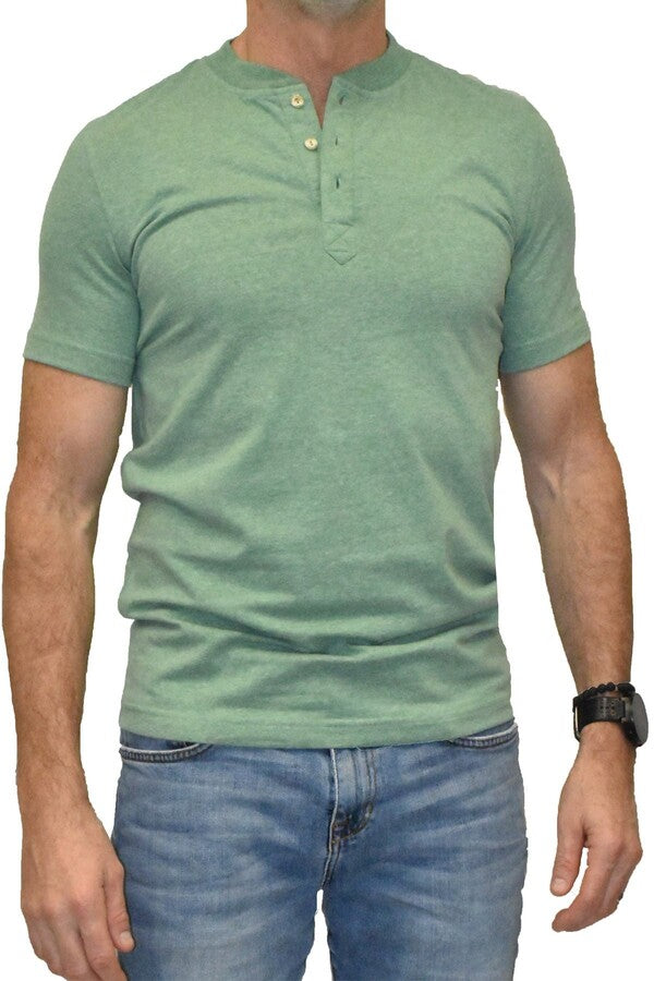 Weatherproof Vintage Men Henley T-Shirt GREEN
