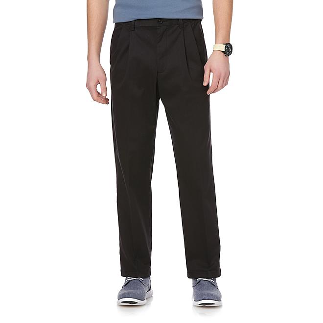 David Taylor Collection Men's Extender Pleated Dress Pants
