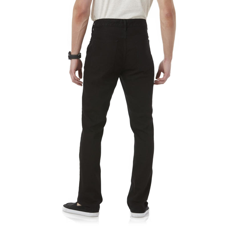 Basic Editions Men's Colored Slim Fit Jeans Black