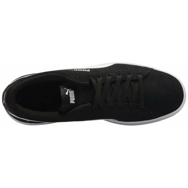 PUMA Men’s Smash V2 Leather Suede Sneaker Athletic Court Shoe Black - Men Shoes