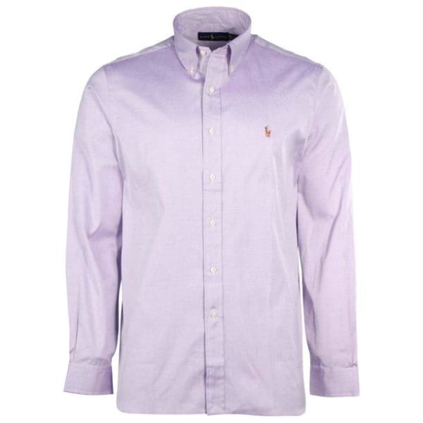 Ralph Lauren polo Yarmouth Oxford shirt lavender - L - Men Dress Shirt