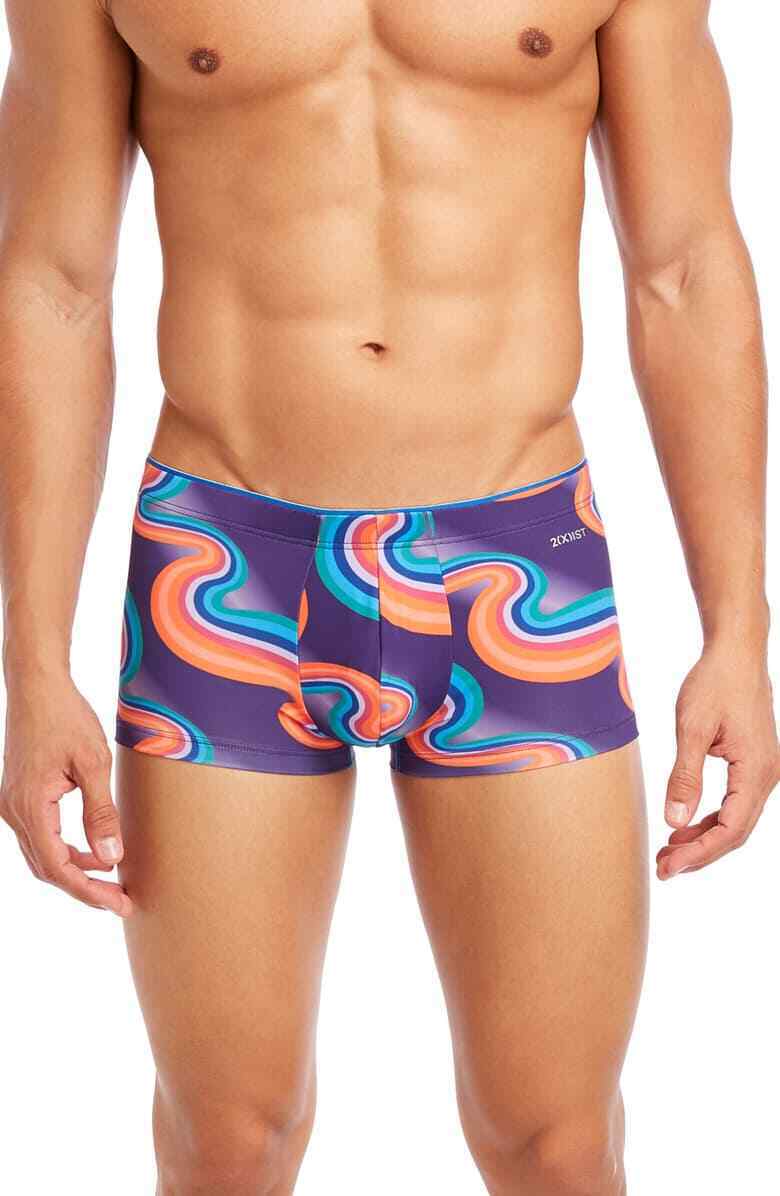 2(X)IST Sliq Micro Trunks Far Out Wave