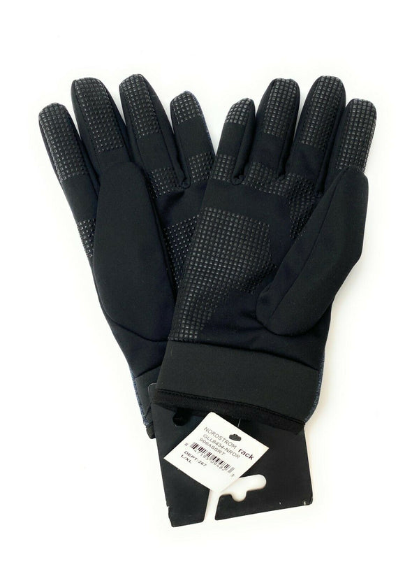 Stewart Of Scotland Mens Black & Gray Multisport Power Stretch Gloves