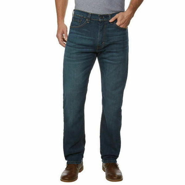 Levi's Mens 505 Straight Regular Fit Medium Blue Denim Jeans