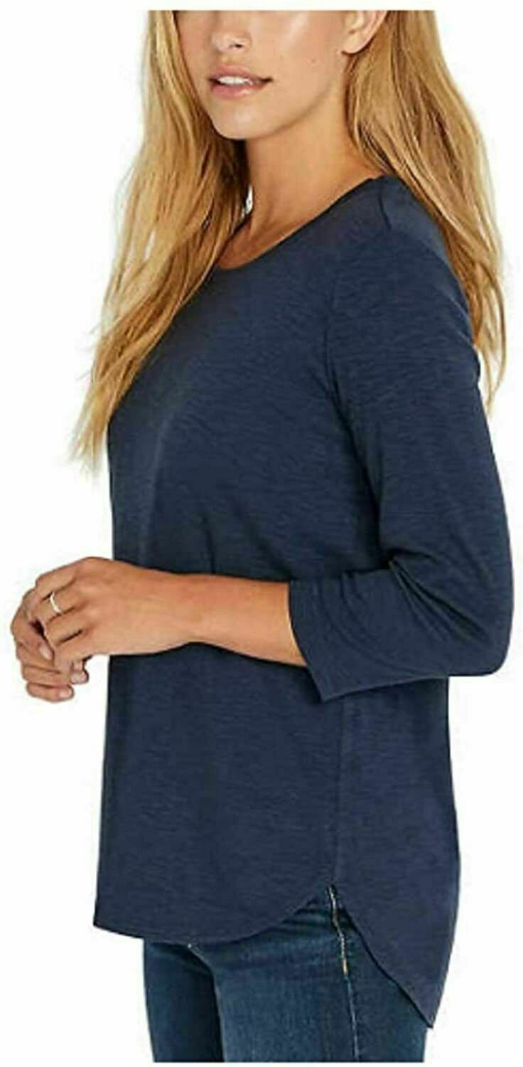 Kirkland Signature Women's 3/4 Sleeve Slub Knit T-Shirt
