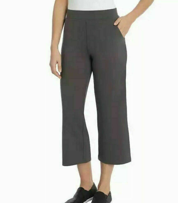 Sentimental NY Ladies’ French Terry Crop Pants Smoke Grey