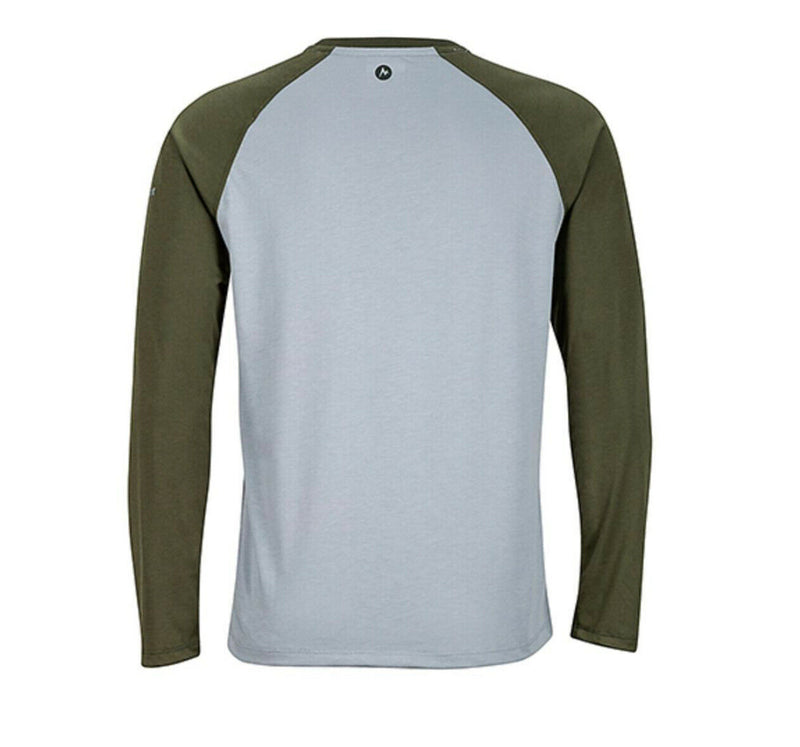 Marmot Men’s Long Sleeve Tee Storm Grey/Forest Night