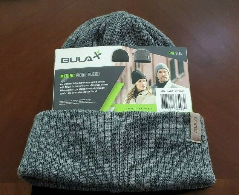 Nice Set of 2 BULA Merino Wool Blend Beanie Hat Unisex One Size