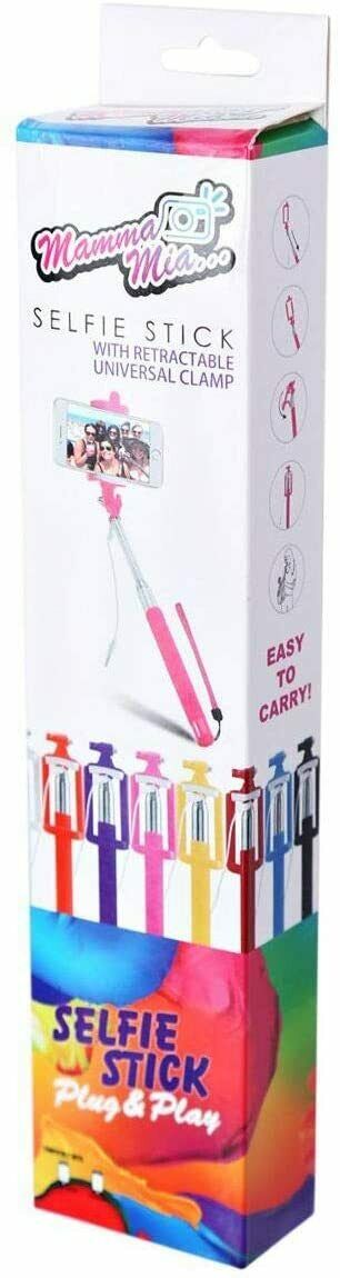 Mama Mia Selfie Stick  With Retractable Universal Clamp Extendable Stable N