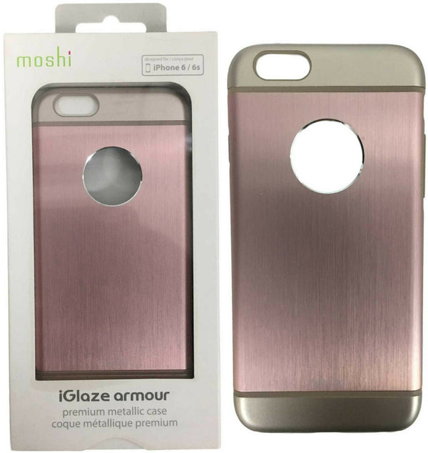 Moshi iGlaze Armour Delgado Metálico Aluminio Funda Para IPHONE 6 6S Oro Rosa
