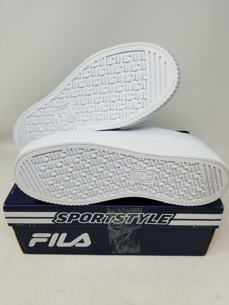 Womens Fila Panache Platform Athletic Shoe - White / Silver