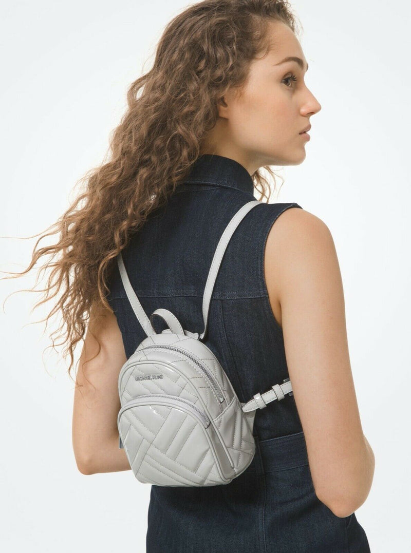 Michael Kors Crossbody XS Abbey Mini Aluminum Leather Backpack ...