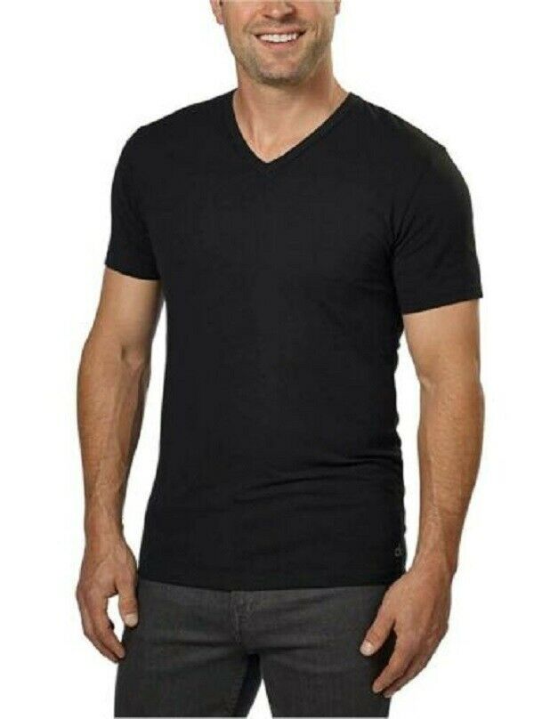 Calvin Klein Men's Cotton stretch V-Neck T-Shirts One Piece