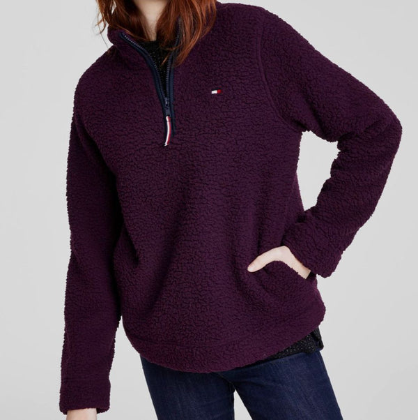 Tommy Hilfiger Sherpa Pull Over Jacket In Fawn