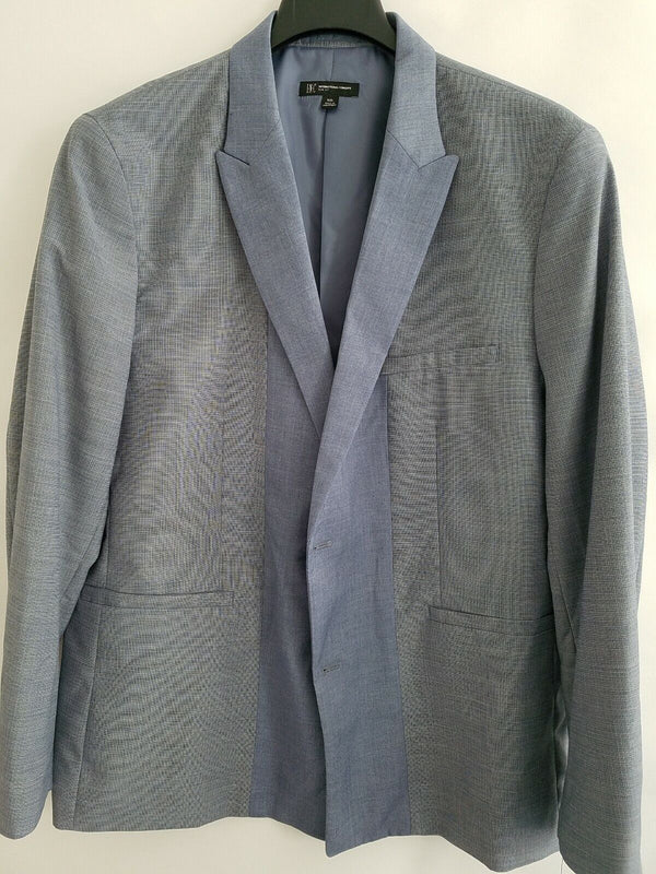 Inc International Concepts Mens Blue Combo Slim Fit Blazer