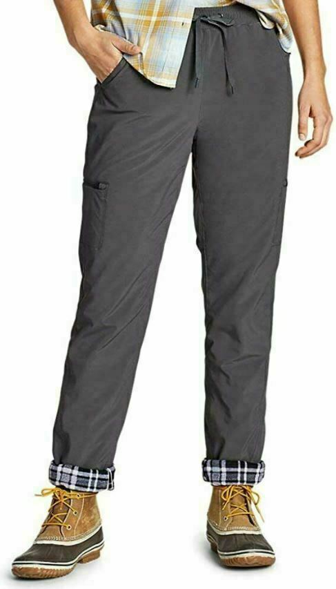 Eddie Bauer Women's Polar Lined Fleece Pull On Pants Warm Soft