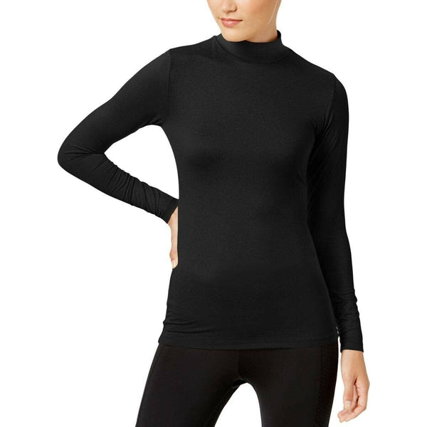 32 Degrees Women's Cozy Heat Mock-Neck Top Black