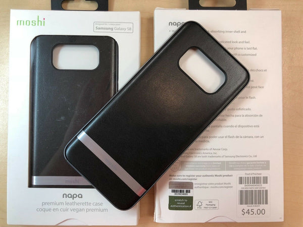 MOSHI Napa Vegan Leather Case for Samsung Galaxy S8 in Black