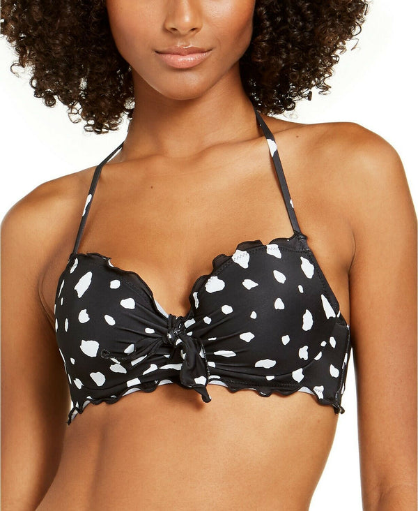 Sundazed COW PRINT Ava Ruffle Underwire Bikini Swim Top