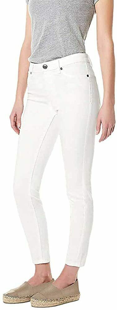 Buffalo David Bitton Womens Mid-rise Skinny Stretch Ankle Grazer Jeans White