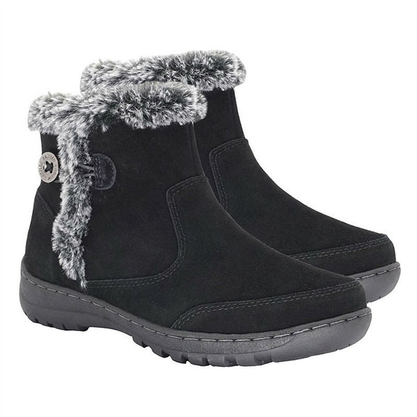 Khombu Womens Iris Taupe Winter & Snow Boots Shoes  CREAM/BLACK