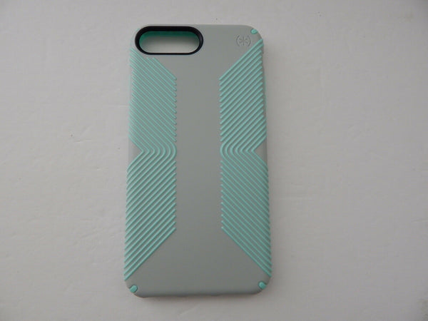 Speck Products Presidio Grip Case for iPhone 8/7/6s Plus Dolphin Grey/Aloe Green