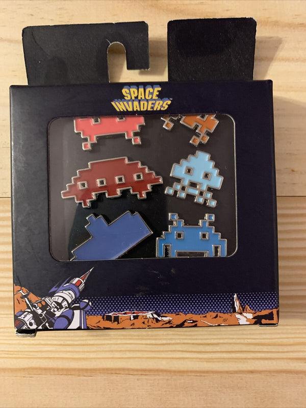 Space Invaders Enamel 6 Pin Set