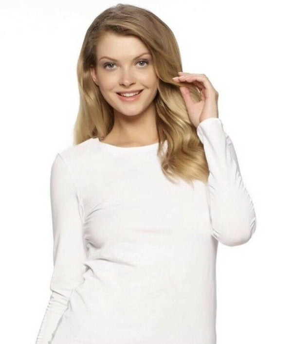 Felina Women's Layering Long Sleeve Crew Neck T-Shirts 2 Pack