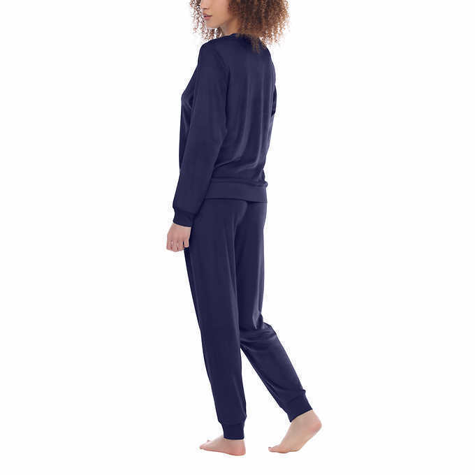 Honeydew Women's  Long Sleeve 2-PC Fleece Lounge Pajama Set,