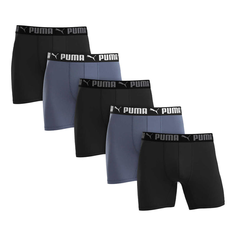 Puma Men's Performance Sport Luxe Boxer Briefs 5 pack