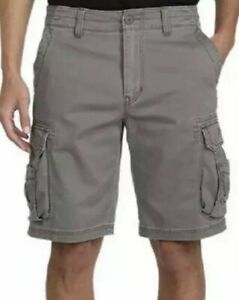 Unionbay Mens Montego Cargo Shorts Grey Goose