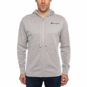 Champion Men's hoodies  sweat shirt full zip Light Grey