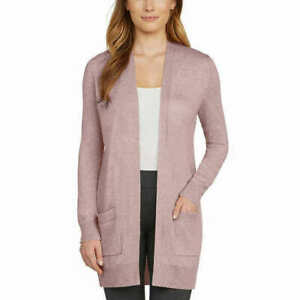 Matty M Women's Boyfriend Cardigan With Pockets rose