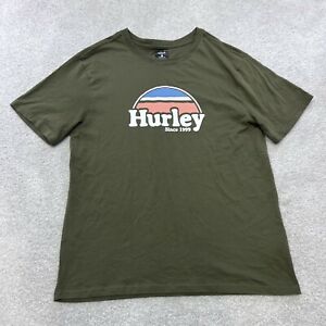 ‏ Hurley Short Sleeve Green Shirts for Men olive