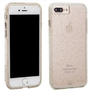 Case Mate Tough 2 Layer Case for iPhone 8/7/6S/6 PLUS, 5.5",Sheer Glam CHAMPAGNE