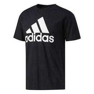 Adidas Black Graphic Golf Tee T-Shirt Three Stripe White Logo Mens