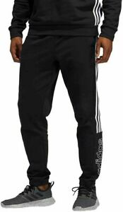 Adidas Men's  Training Pants 3 line Wight Black